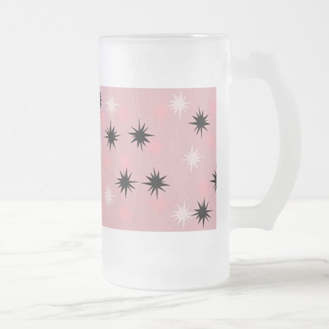 Taza De Cristal Esmerilado Taza rosada atómica del vidrio esmerilado de (Derecha)