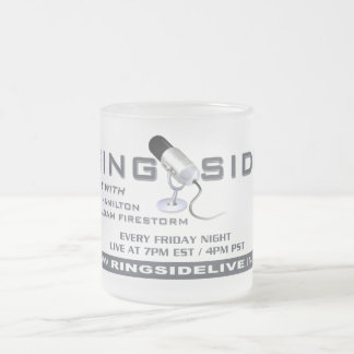 Taza De Cristal Esmerilado Taza viva del vidrio esmerilado del Ringside