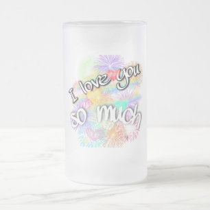 Taza De Cristal Esmerilado Te quiero tanto