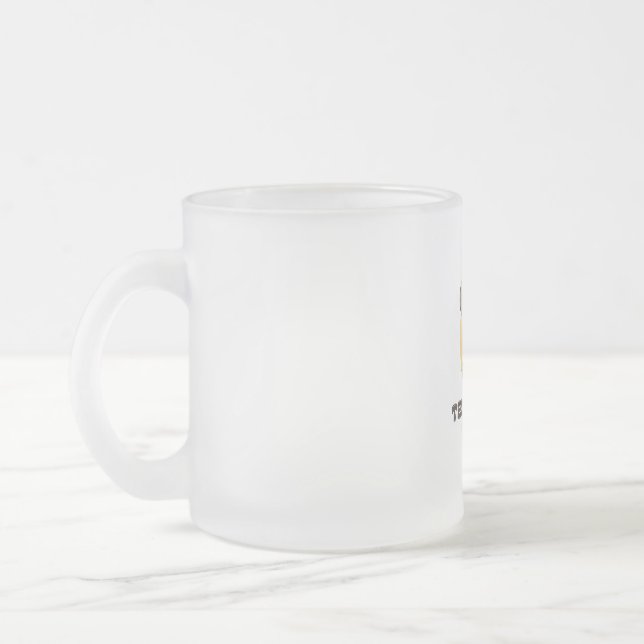 Taza De Cristal Esmerilado Teddy Bear Tea Mug (Izquierda)