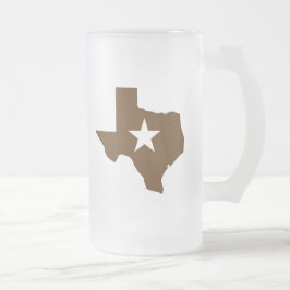 Taza De Cristal Esmerilado Tejas