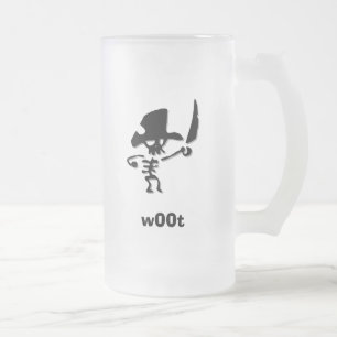 Taza De Cristal Esmerilado Tejido pirata