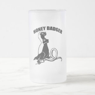 Taza De Cristal Esmerilado Tejón de miel