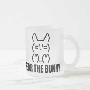 Taza De Cristal Esmerilado TEMA el CONEJITO - helado