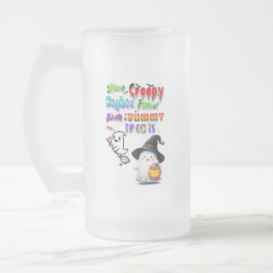 Taza De Cristal Esmerilado Tener noches espeluznantes llenas de deliciosos du