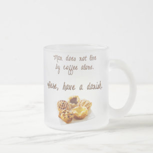 Taza De Cristal Esmerilado Tener un danés