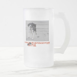 Taza De Cristal Esmerilado Tengo personalizar alegre del poder del saltador