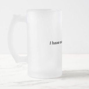 Taza De Cristal Esmerilado Tengo un concepto de tazón de plan