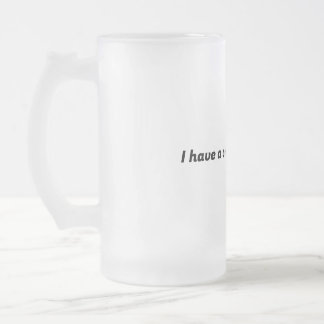 Taza De Cristal Esmerilado Tengo un concepto de tazón de plan
