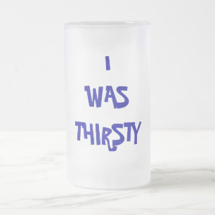 TAZA DE CRISTAL ESMERILADO TENÍA TREINTA