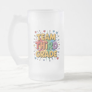 Taza De Cristal Esmerilado Tercer grado de equipo