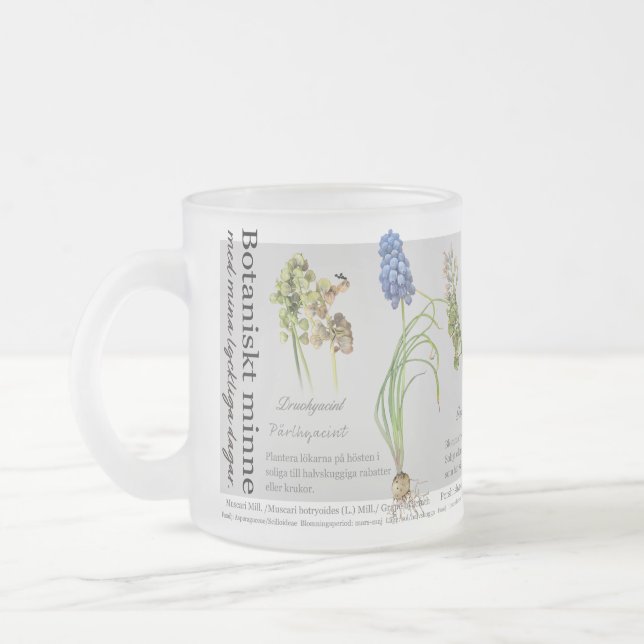Taza De Cristal Esmerilado Tetatima de Gardener (Izquierda)