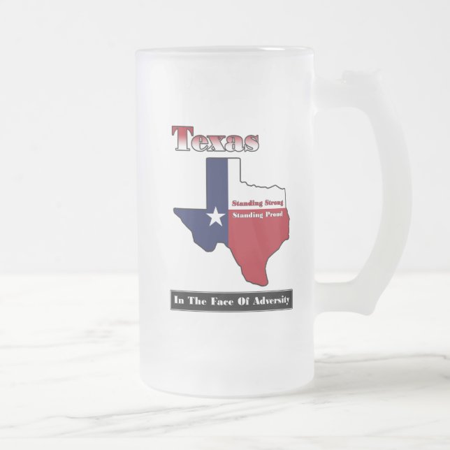 Taza De Cristal Esmerilado Texas se mantiene fuerte (Derecha)