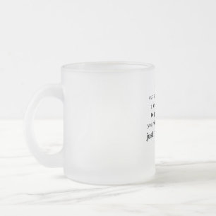 Taza De Cristal Esmerilado Texto gracioso sobre mujeres y hombres