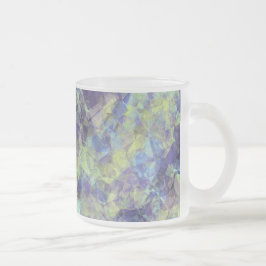 Taza De Cristal Esmerilado Textura de lavanda en bruto