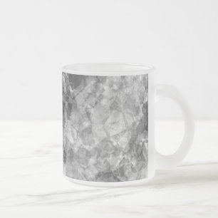 Taza De Cristal Esmerilado Textura en bruto de carbón vegetal
