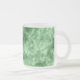 Taza De Cristal Esmerilado Textura verde oscuro en ruinas
