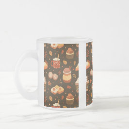 Taza De Cristal Esmerilado Thanksgiving Coffee Mug