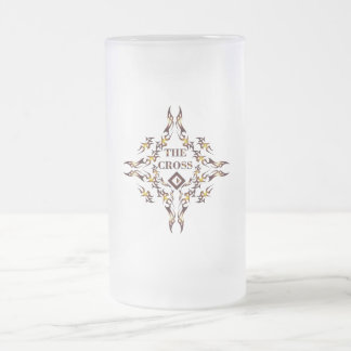 Taza De Cristal Esmerilado The Cross Beer Glass