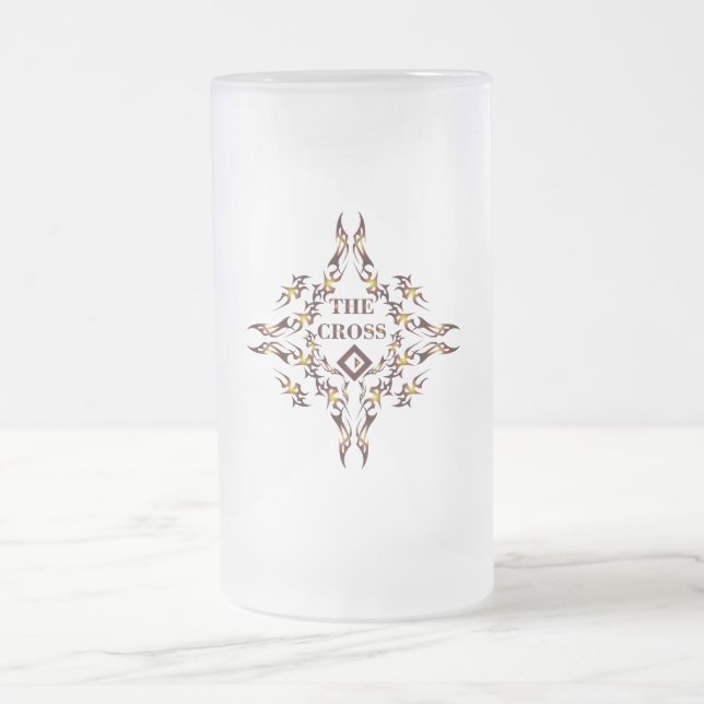 Taza De Cristal Esmerilado The Cross Beer Glass (Centro)