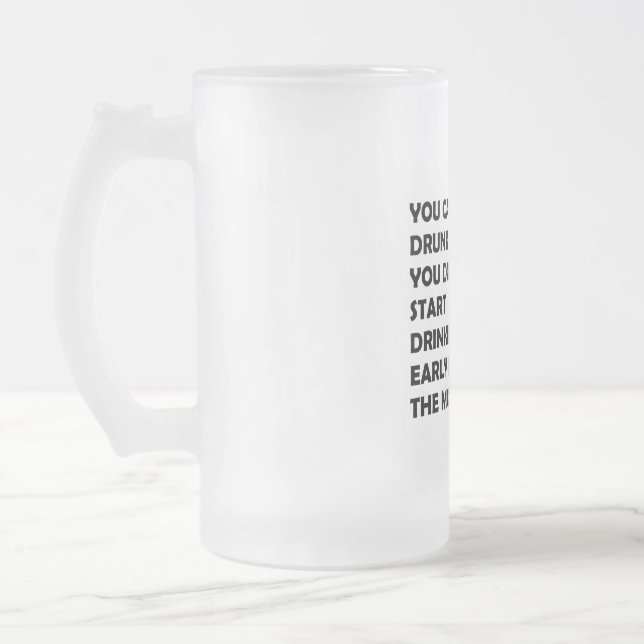 Taza De Cristal Esmerilado The Happy Drinker (Izquierda)