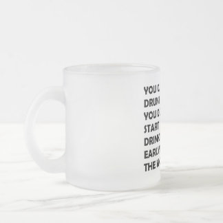 Taza De Cristal Esmerilado The Happy Drinker
