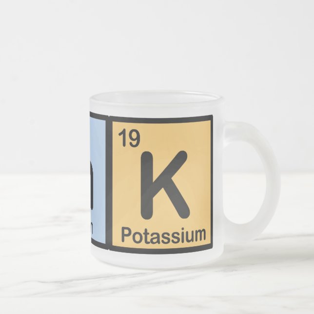 Taza De Cristal Esmerilado Think hizo de elementos (Derecha)