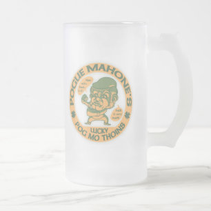 Taza De Cristal Esmerilado Thoins afortunado de Pogue