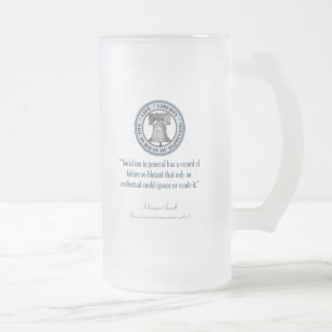 Taza De Cristal Esmerilado Thomas Sowell (socialismo)