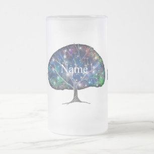 Taza De Cristal Esmerilado Thunder_Cove de árbol de ramificación rápida
