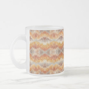 Taza De Cristal Esmerilado Tie Dye Organic Art