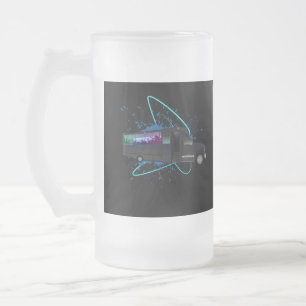 Taza De Cristal Esmerilado Tiempo de autobús de fiesta Energía colorida de vi