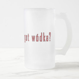Taza De Cristal Esmerilado ¿tiene wodka?
