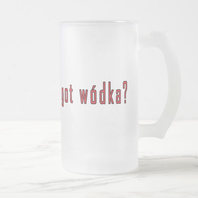 Taza De Cristal Esmerilado ¿tiene wodka? (Derecha)