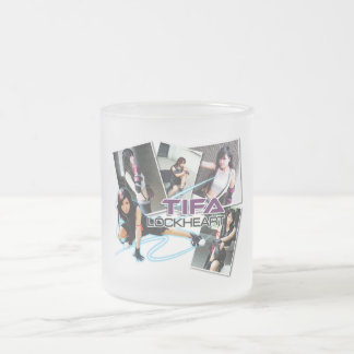 Taza De Cristal Esmerilado Tifa LockHeart Glass Mug