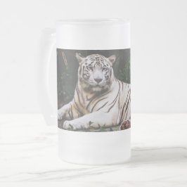 Taza De Cristal Esmerilado Tigre