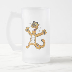 TAZA DE CRISTAL ESMERILADO TIGRE AMARILLO DE BROWNISH DE BROWNISH CUTE REJOIC