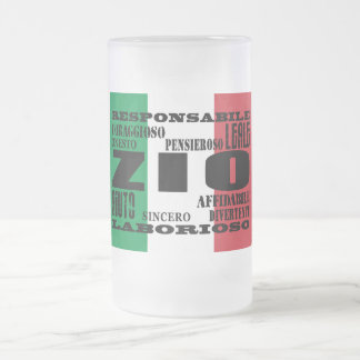 Taza De Cristal Esmerilado Tíos italianos: Calidades