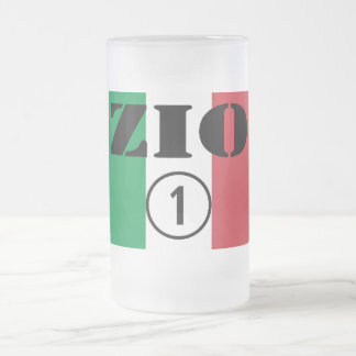 Taza De Cristal Esmerilado Tíos italianos: Uno de Zio Numero