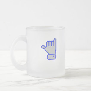 Taza De Cristal Esmerilado tipo de 8 bits