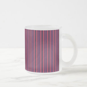 Taza De Cristal Esmerilado Tiras de ciruelas y caramelos rojos