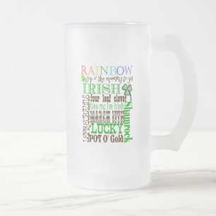 Taza De Cristal Esmerilado Todas las cosas irlandés