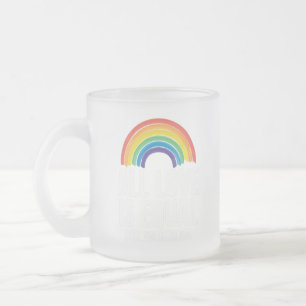 Taza De Cristal Esmerilado Todo el amor es igual orgullo LGBT igualdad de der