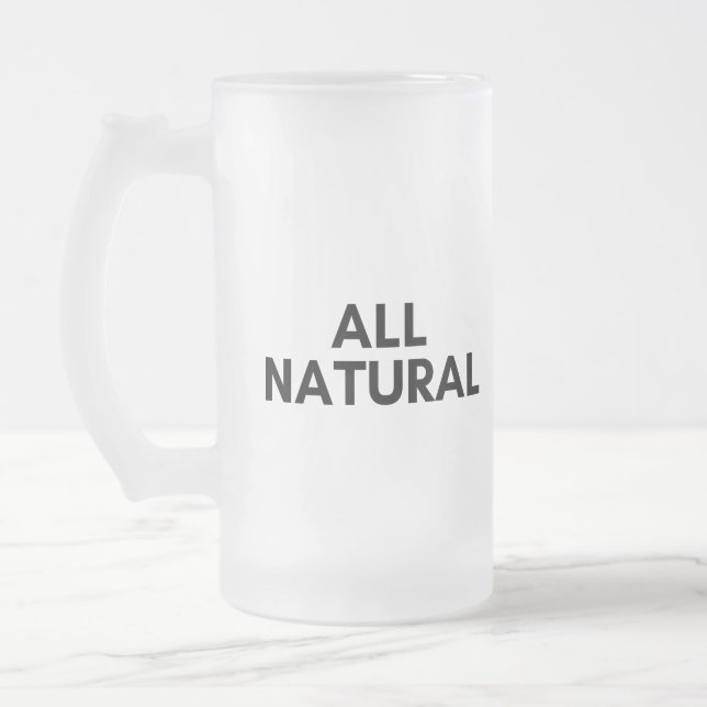 Taza De Cristal Esmerilado todo natural (Izquierda)