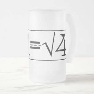 Taza De Cristal Esmerilado Todos los genios de matemáticas saben
