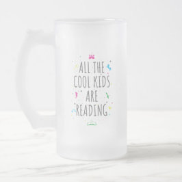 Taza De Cristal Esmerilado Todos los niños de Guay están leyendo