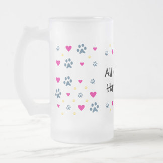 Taza De Cristal Esmerilado Todos mis Niño-Niños tienen patas