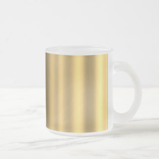 Taza De Cristal Esmerilado Tonos de oro