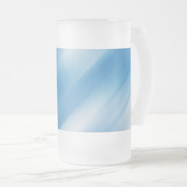 Taza De Cristal Esmerilado Topacio azul (Anverso derecho)