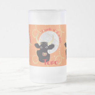 Taza De Cristal Esmerilado Toro 21 al 20 Tazze Aprile maggio